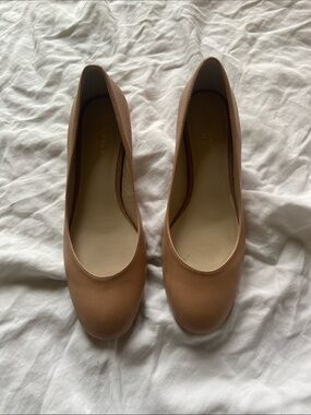 Cole Haan Classic Leather Ballet Flats in Tan
